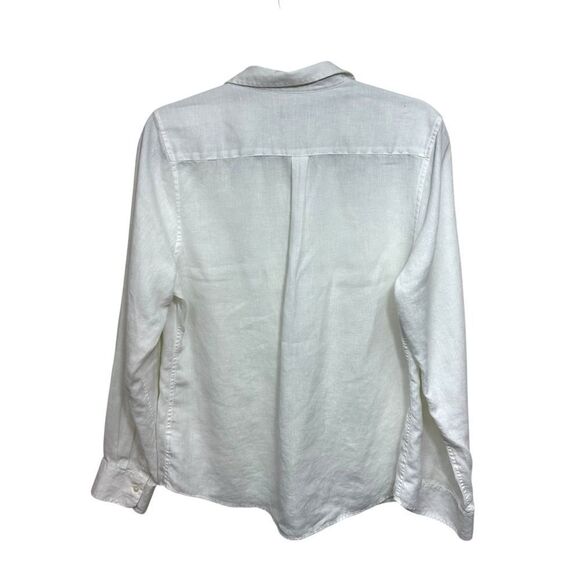 Untuckit Women's Mary Linen Button Front Blouse, 12 - Picture 4 of 9